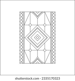 stained glass templates, round elements for stained glass windows. Gothic windows. Vintage frames. Church stained-glass windows