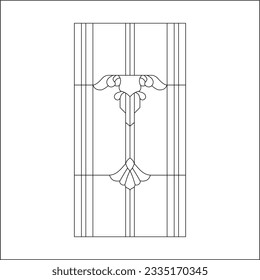 stained glass templates, round elements for stained glass windows. Gothic windows. Vintage frames. Church stained-glass windows
