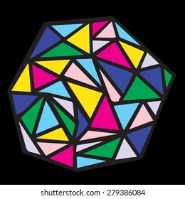 Stained glass. vector