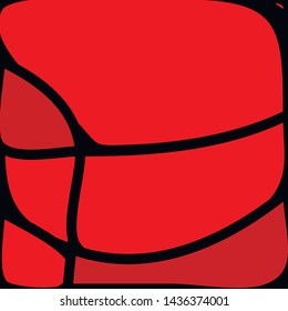 Stained Glass Window with abstract shapes and colorful glass inserts.