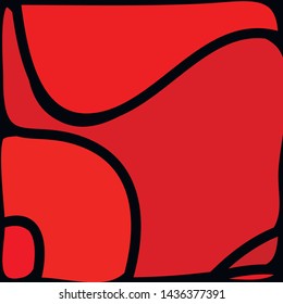 Stained Glass Window with abstract shapes and colorful glass inserts.
