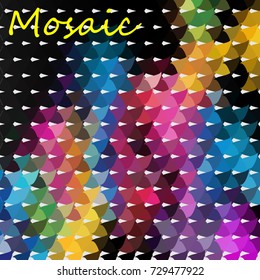 Stained glass window background color, abstraction.