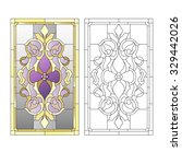 Stained glass window in the Baroque style
