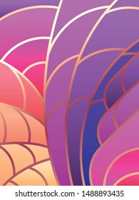 Stained Glass Window Style Colorful Gradients Background