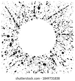 Stained grunge design made with a spray. Vectorial drawing and design.