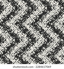 Stained Ink Textured Zigzag Pattern