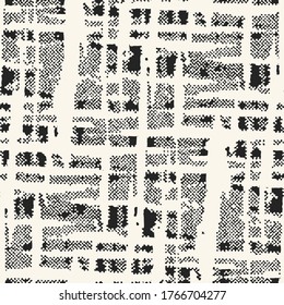 Gestaltete Tinte, strukturiert, gestörter Canvas-Hintergrund. Nahtloses Muster.
