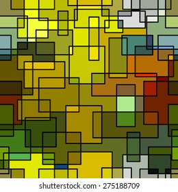 Stained-glass style abstract imitation geometric seamless background, EPS8 - vector graphics.