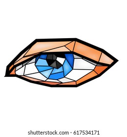 Stained-glass window eye