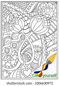 Stained-glass window "Rattle" to yourself color
