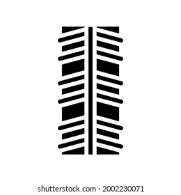 vector de icono de glifo de barra de barra de barras inoxidable. signo de barra inoxidable. símbolo de contorno aislado ilustración negra