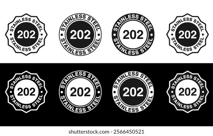 Stainless steel 202 badge template. Suitable for product label and information circular stamp