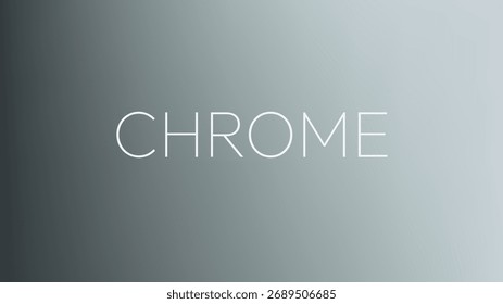 Stainless steel chrome gradient background. Smooth silver surface with subtle reflection. Shiny gray square layout for clean design.