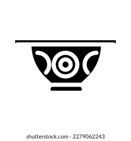 colador de acero inoxidable vectores de icono de glifo de cocina de cocina. señal de la cocina de cocción con colador de acero inoxidable. ilustración de símbolo aislado