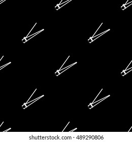 stainless steel nail clipper vector illustration. Flat style. Simple icon.