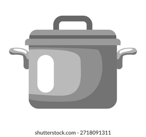 Moletom de aço inoxidável. clip-art plano vetorial.