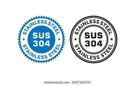 Stainless steel SUS 304 badge logo. Suitable for product label and information