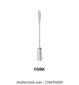 
stainless still fork 3D vintage vector clip art is the graphic arts,refers to pre-made images used to illustrate any medium. 