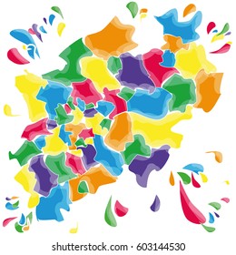 Stains and blots with North Rhine-Westphalia