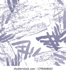 Stains Seamless Pattern. Fashion Concept. Distress Print. Pink, Purple Illustration. Dirty Surface Textile. Ink Stains. Spray Paint. Splash Blots. Artistic Creative Vector Background.