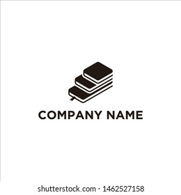 Stair Book logo design isolated white background