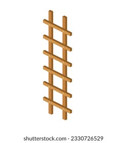 Stair case icon. Isometric staircase vector icon for web design isolated on white background
