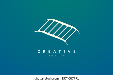 Stair design. Modern minimalist and elegant vector illustration. Suitable for patterns, labels, brands, icons or logos