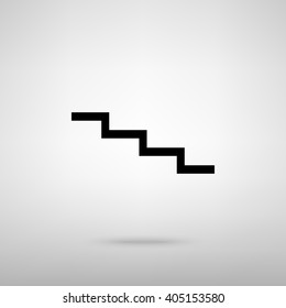 Stair down sign