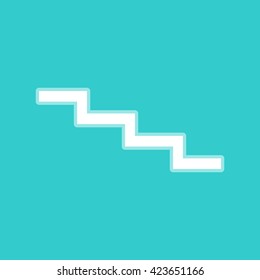 Stair down sign