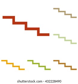 Stair down sign