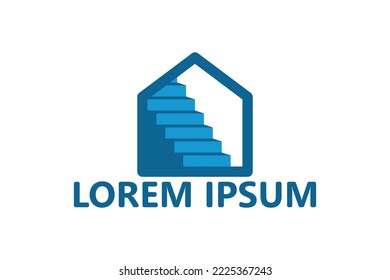 Vector de diseño de plantillas de logotipo de la escalera