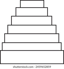 stair icon design shap eps