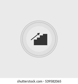 stair up icon illustration isolated vector sign symbol