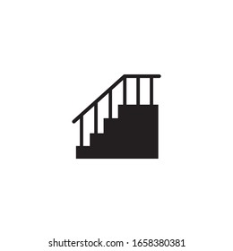 Icono de diseño de icono de escalera Icono de ilustración vectorial plantilla