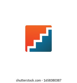 Stair icon logo design icon vector illustration template