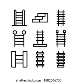 Stair icon or logo isolated sign symbol vector illustration - Collection of high quality black style vector icons
