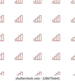 stair icon pattern seamless white background. Editable outline stair icon. stair icon pattern for web and mobile.