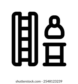 stair icon. vector line icon for your website, mobile, presentationation, and logo design.