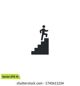 stair icon vector, simple design element. eps 10