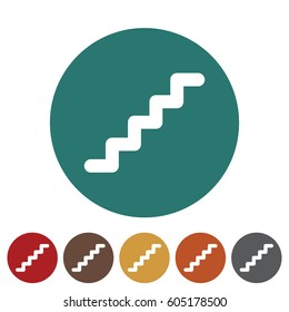 Stair icon.Vector illustration
