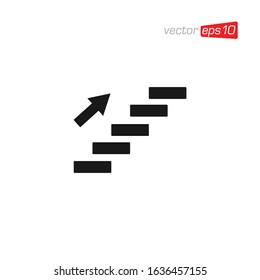 Stair or Ladder Icon Design Vector