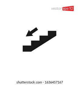 Stair or Ladder Icon Design Vector