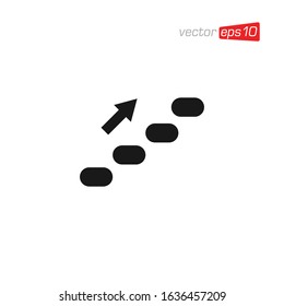 Stair or Ladder Icon Design Vector