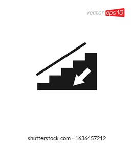 Stair or Ladder Icon Design Vector