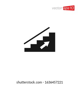 Stair or Ladder Icon Design Vector