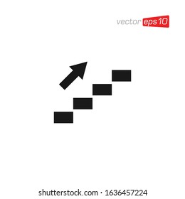 Stair or Ladder Icon Design Vector
