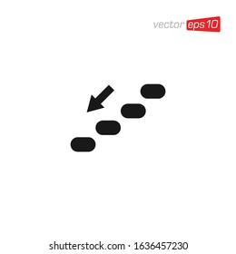 Stair or Ladder Icon Design Vector