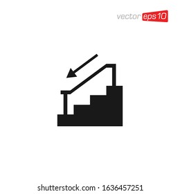 Stair or Ladder Icon Design Vector