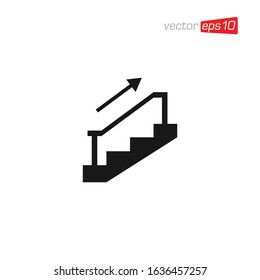 Stair or Ladder Icon Design Vector