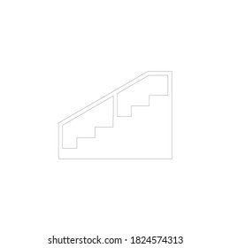Stair logo stock illutration design
